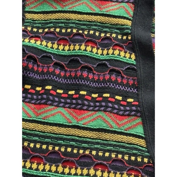 VTG Florence Tricot Coogi Style Cardigan Sweater Bold Retro Swagger Men’s L - Picture 3 of 5
